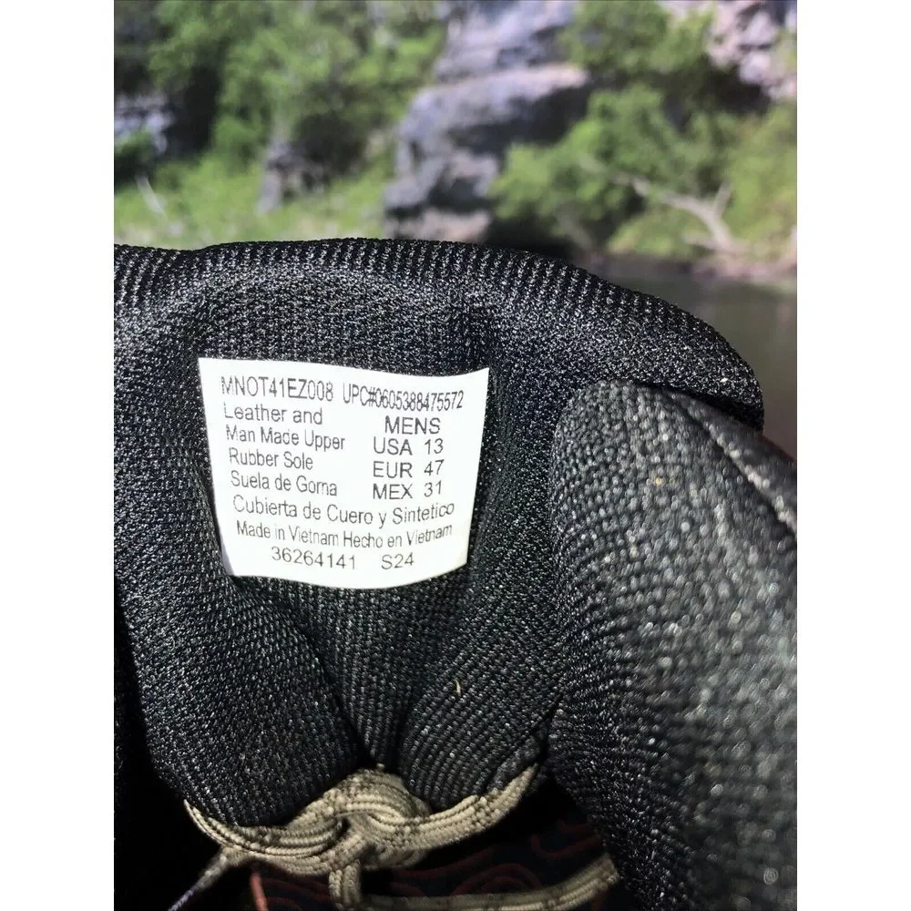 Ozark Trail Men's Meadows Waterproof Brown Leather Hiking Work Boots Size 13 NEW - Picture 14 of 16